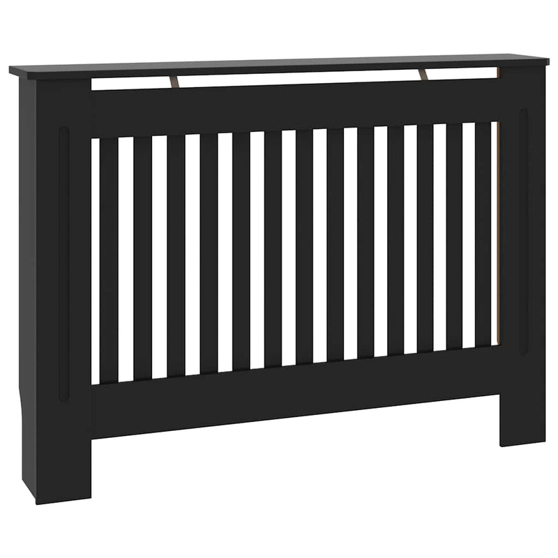 Load image into Gallery viewer, Vidaxl radiatorombouw 112x19x81,5 cm mdf zwart