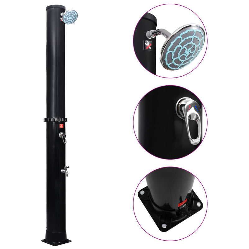 Load image into Gallery viewer, Vidaxl buitendouche solar met douchekop en kraan 40 l