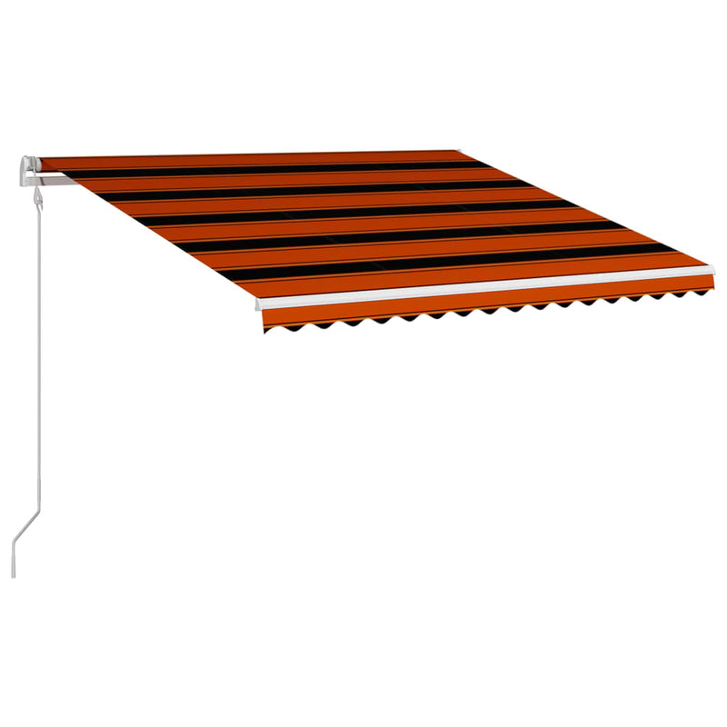 Load image into Gallery viewer, VidaXL Luifel automatisch uittrekbaar 450x300 cm oranje en bruin