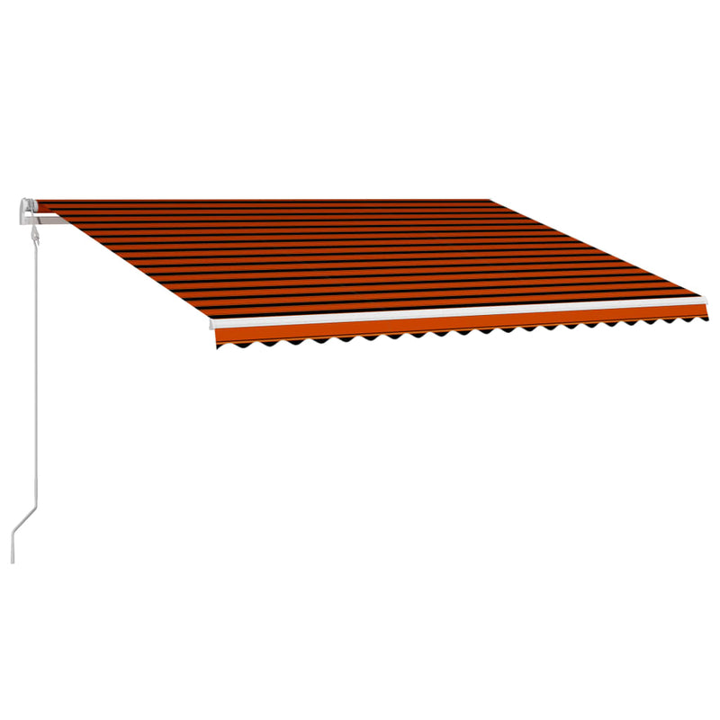 Load image into Gallery viewer, VidaXL Luifel automatisch uittrekbaar 500x300 cm oranje en bruin
