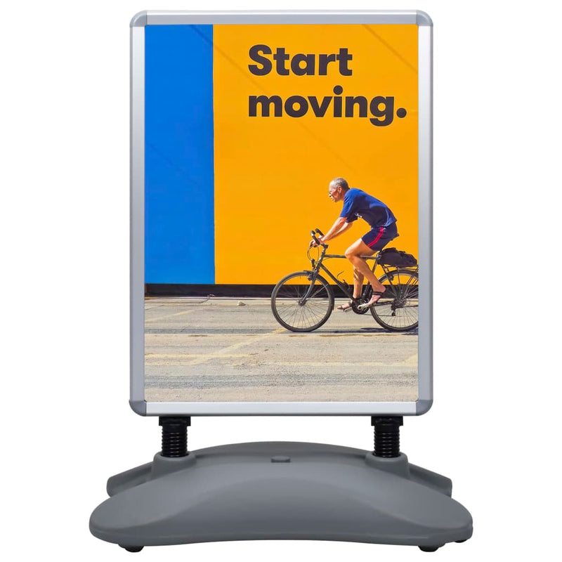 Load image into Gallery viewer, Vidaxl posterstandaard a1 waterdicht aluminiumlegering grijs