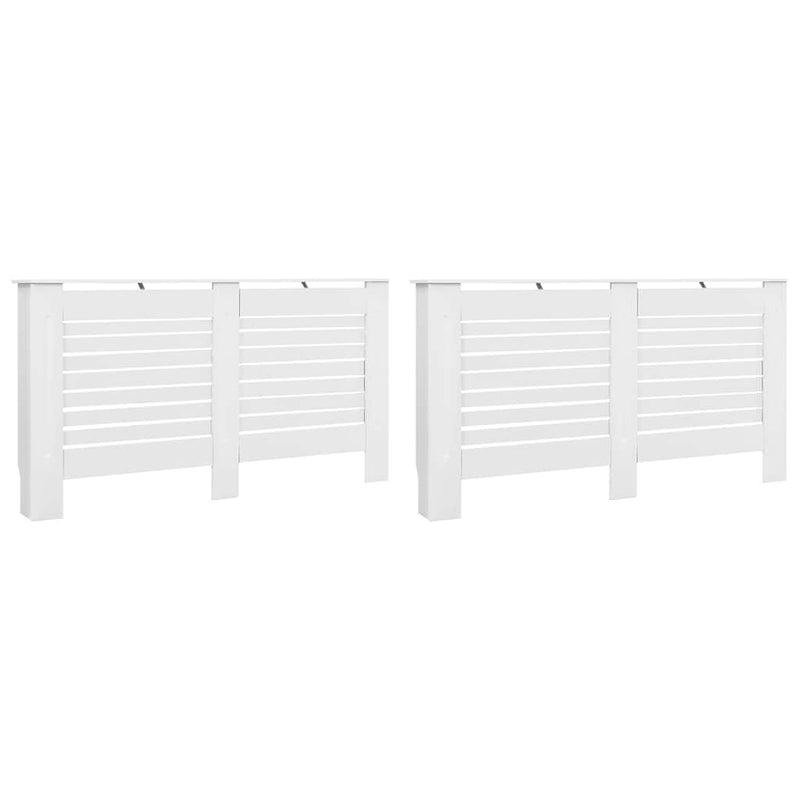 Load image into Gallery viewer, VidaXL Radiatorombouwen 2 st 152x19x81,5 cm MDF wit