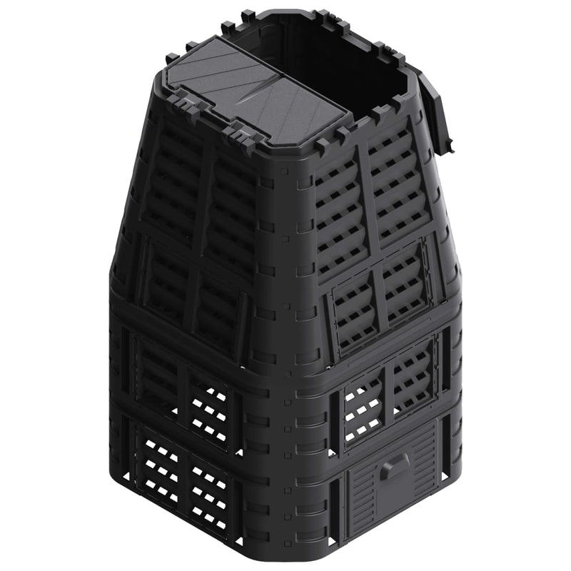 Load image into Gallery viewer, Vidaxl compostbak 1000 l 93,3x93,3x146 cm zwart