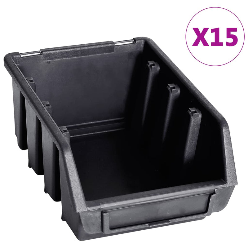 Load image into Gallery viewer, Vidaxl 29-delige opslagbakkenset met wandpanelen rood en zwart