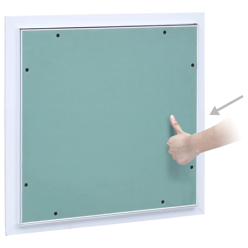 Load image into Gallery viewer, Vidaxl toegangspaneel met aluminium frame en gipsplaat 300x300 mm