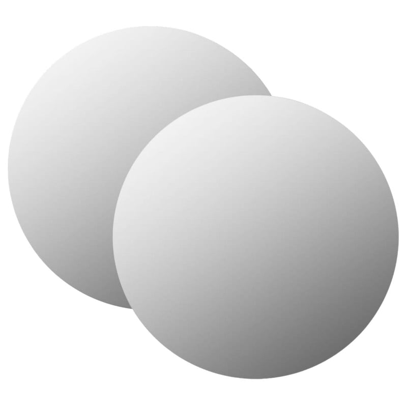 Load image into Gallery viewer, Vidaxl wandspiegels 2 st rond 70 cm glas