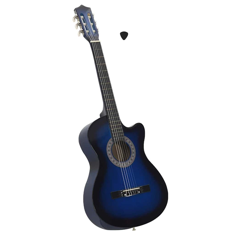 Load image into Gallery viewer, Vidaxl gitaar cutaway met 6 snaren western klassiek 38 getint blauw