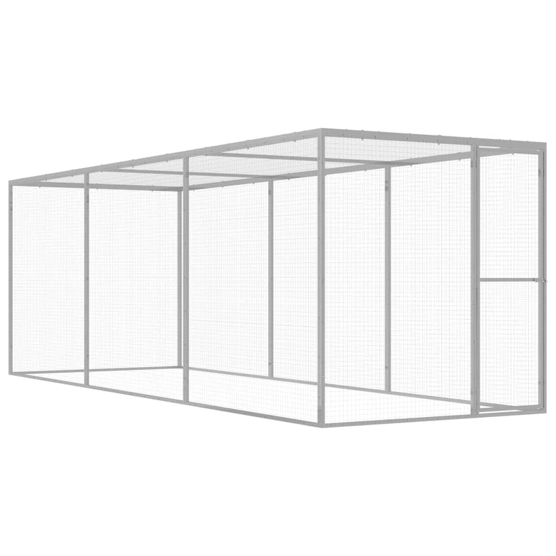 Load image into Gallery viewer, VidaXL Kattenkooi 4,5x1,5x1,5 m gegalvaniseerd staal