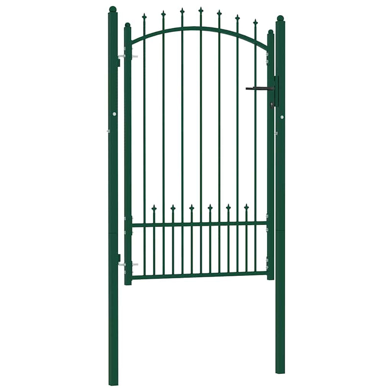 Load image into Gallery viewer, Vidaxl poort met speerpunten 100x150 cm staal groen