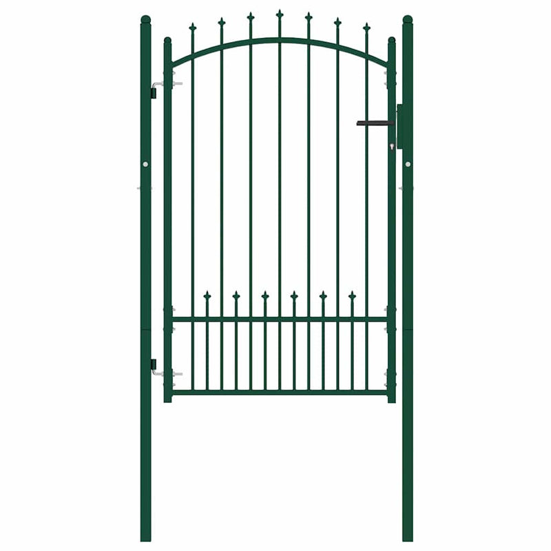 Load image into Gallery viewer, Vidaxl poort met speerpunten 100x150 cm staal groen