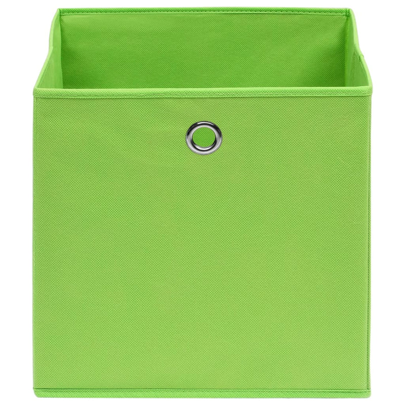 Load image into Gallery viewer, Vidaxl opbergboxen 4 st 32x32x32 cm stof groen