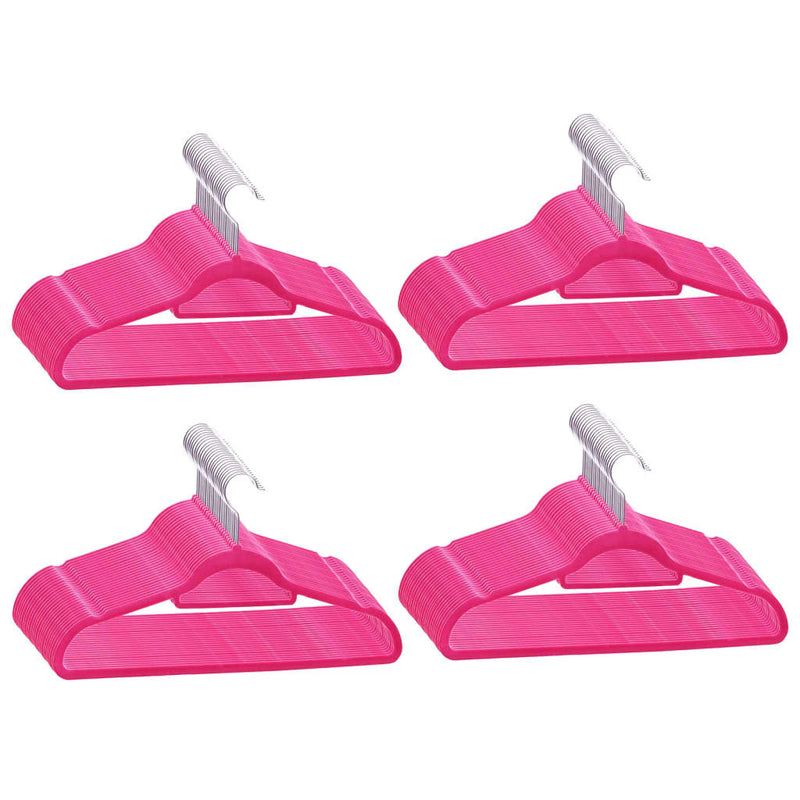 Load image into Gallery viewer, Vidaxl 100-delige kledinghangerset anti-slip fluweel roze