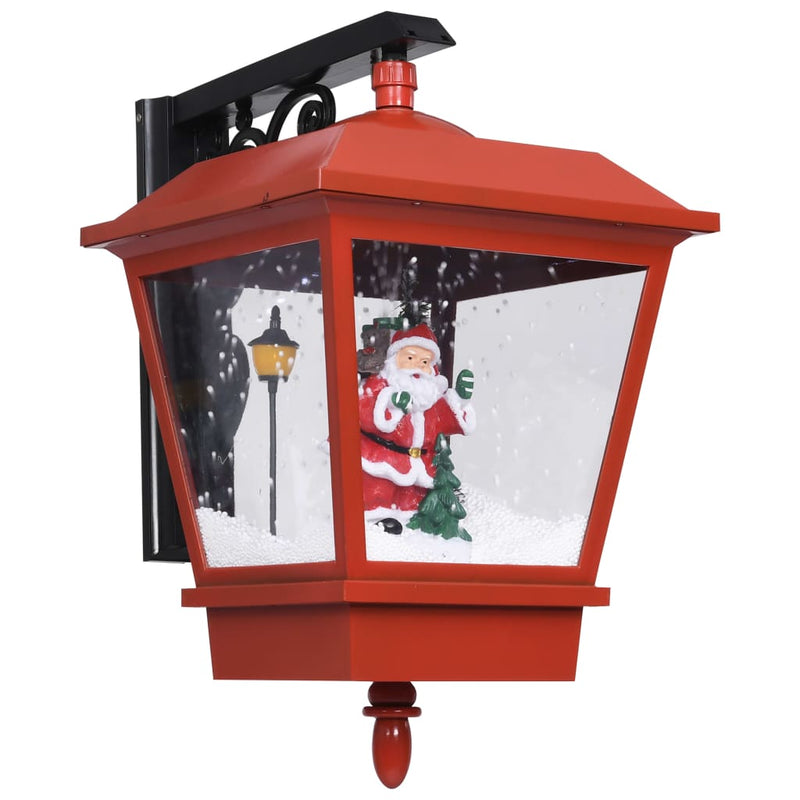 Load image into Gallery viewer, Vidaxl kerstwandlamp met led-lampjes en kerstman 40x27x45 cm rood