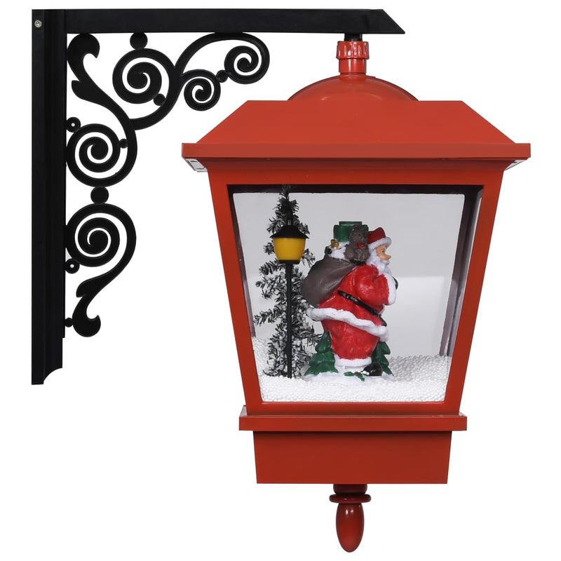 Load image into Gallery viewer, Vidaxl kerstwandlamp met led-lampjes en kerstman 40x27x45 cm rood