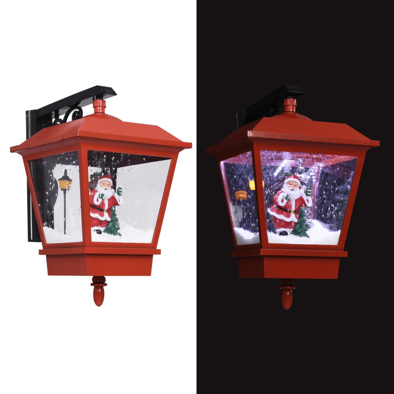 Load image into Gallery viewer, Vidaxl kerstwandlamp met led-lampjes en kerstman 40x27x45 cm rood