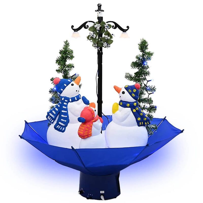 Load image into Gallery viewer, Vidaxl kerstboom sneeuwend met paraplubasis 75 cm pvc blauw