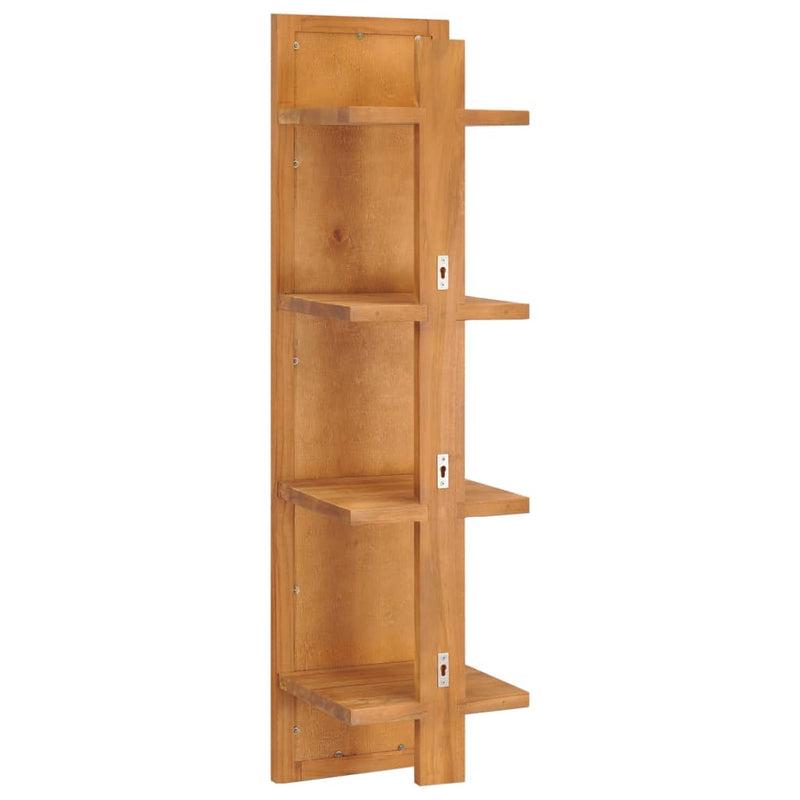 Load image into Gallery viewer, Vidaxl wandspiegel met schappen 30x30x120 cm massief teakhout