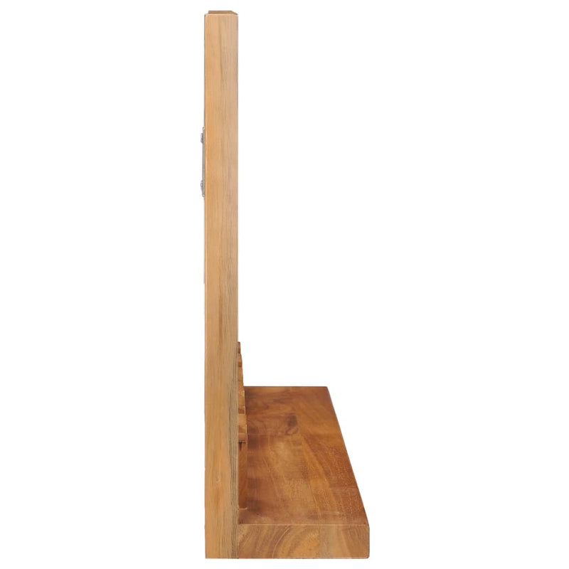 Load image into Gallery viewer, Vidaxl wandspiegel met schap 60x12x40 cm massief teakhout