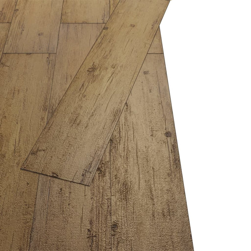 Load image into Gallery viewer, VidaXL Vloerplanken niet-zelfklevend 4,46 m² 3 mm PVC walnootbruin