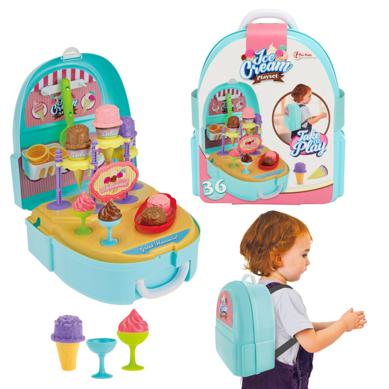 Load image into Gallery viewer, Toi-toys toi toys speelset ijsjes in rugzak