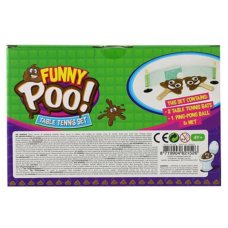 Load image into Gallery viewer, Funny Poo Funny Poo Tafeltennisset