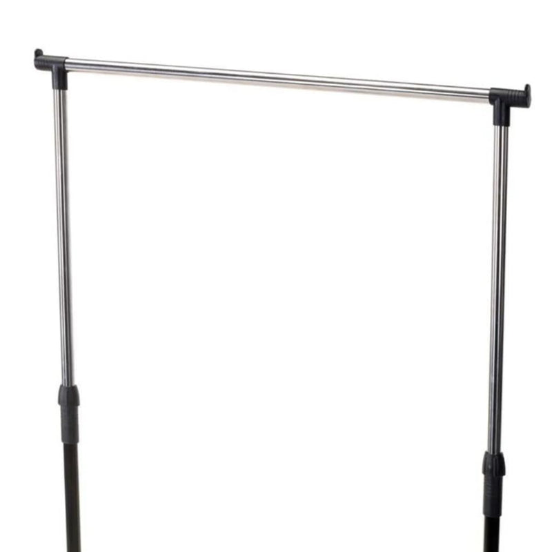 Afbeelding laden in galerijviewer, Storage solutions Storage solutions Kledingrek met wielen enkele stang 80x42x(90-165) cm