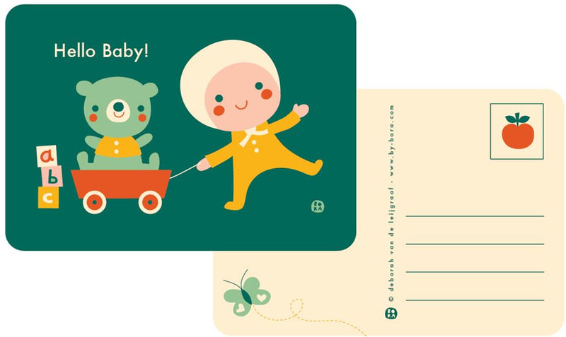 Load image into Gallery viewer, Bora hello baby-toys ansichtkaart