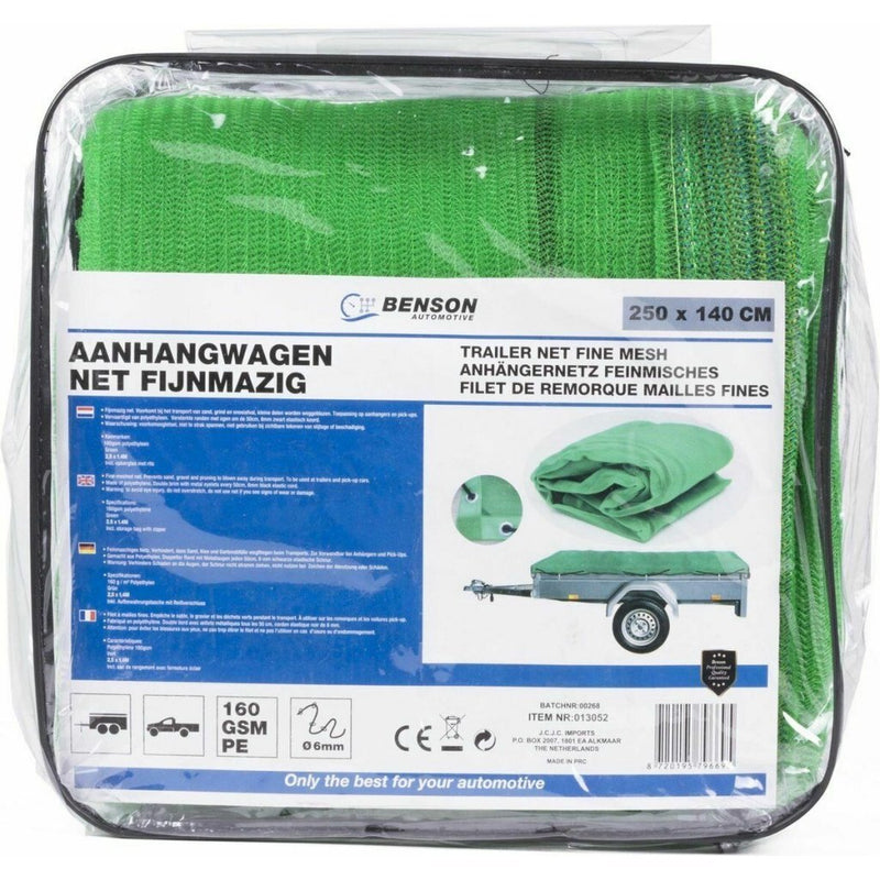 Load image into Gallery viewer, Benson aanhangwagen net fijnmazig 250x140 cm groen