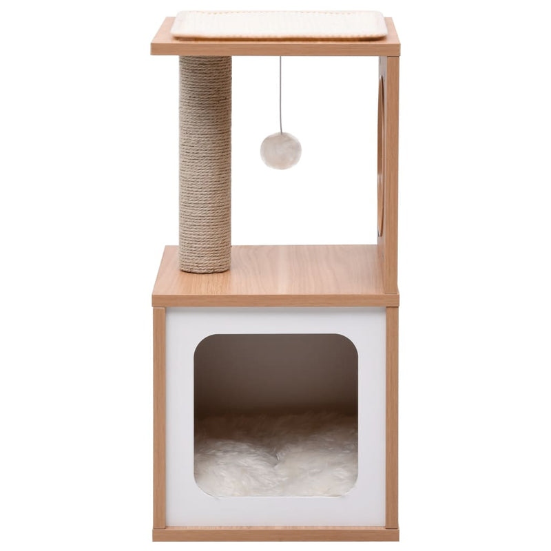 Load image into Gallery viewer, Vidaxl kattenkrabpaal met sisal krabmat 60 cm