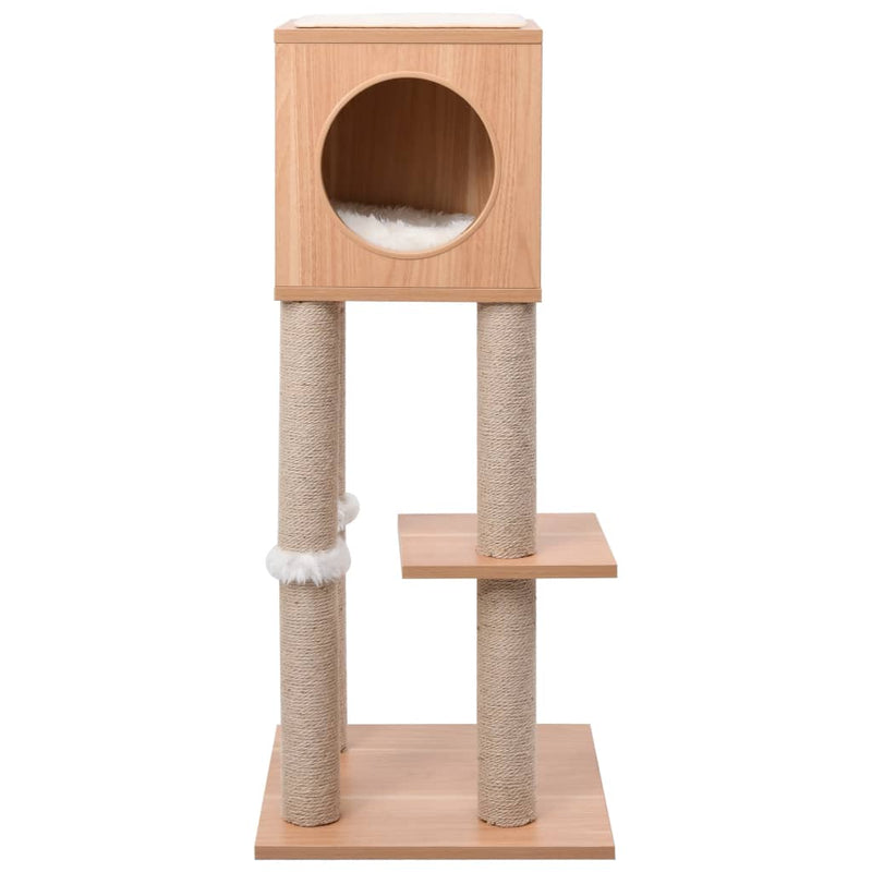 Load image into Gallery viewer, Vidaxl kattenkrabpaal met sisal krabmat 90 cm