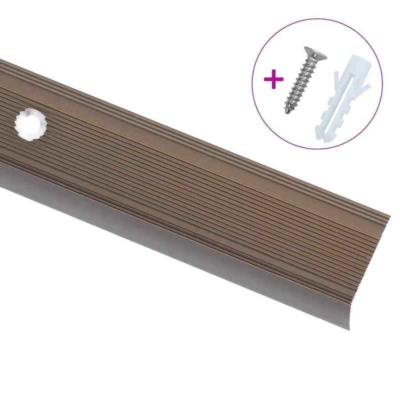 Load image into Gallery viewer, Vidaxl trapneuzen l-vormig 15 st 100 cm aluminium bruin