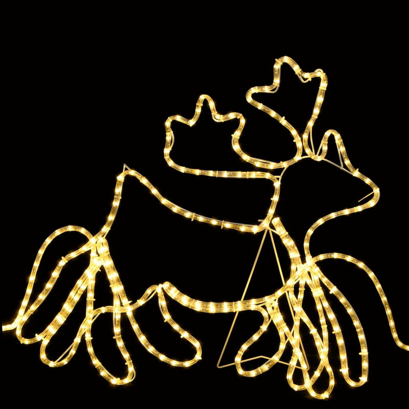 Load image into Gallery viewer, VidaXL Kerstverlichting 6 rendieren en slee 2160 LED's XXL 7 m