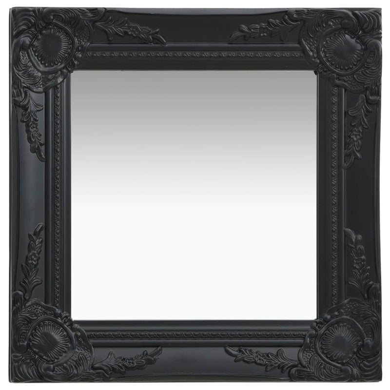 Load image into Gallery viewer, Vidaxl wandspiegel barok stijl 40x40 cm zwart