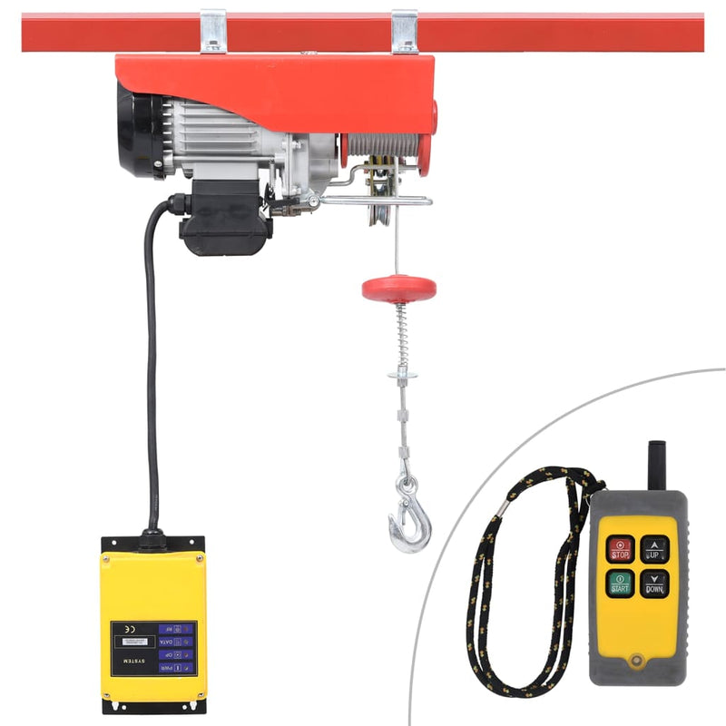Load image into Gallery viewer, Vidaxl lier elektrisch draadloos afstandsbediening 1000 w 300 600 kg