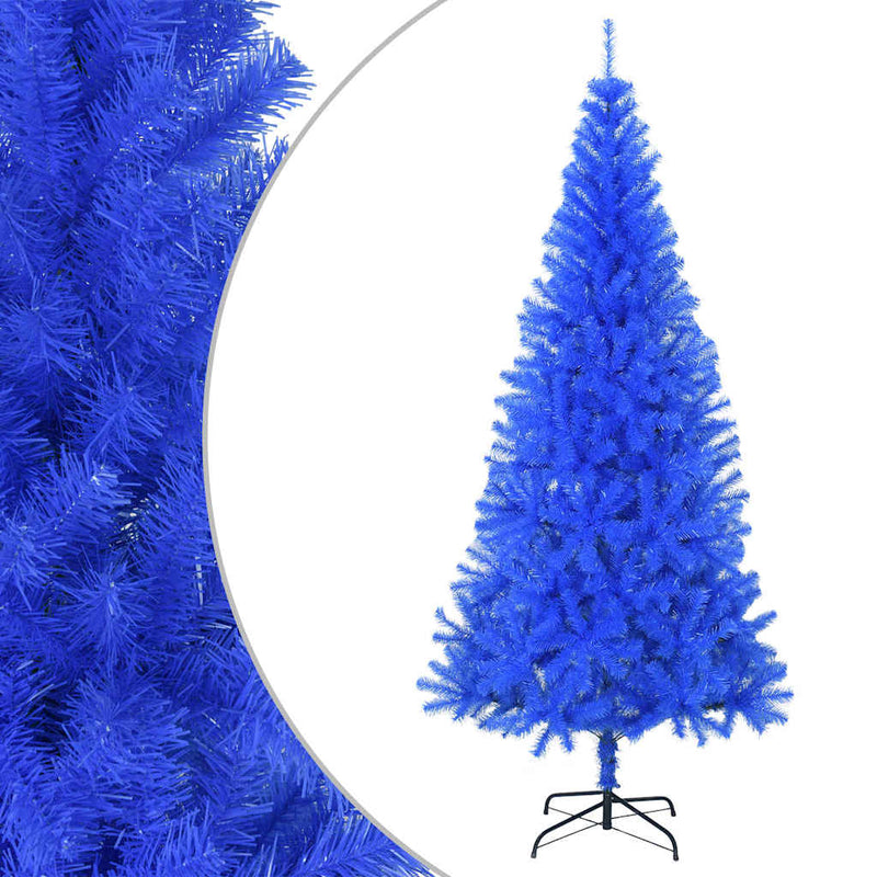 Load image into Gallery viewer, Vidaxl kunstkerstboom met standaard 210 cm pvc blauw