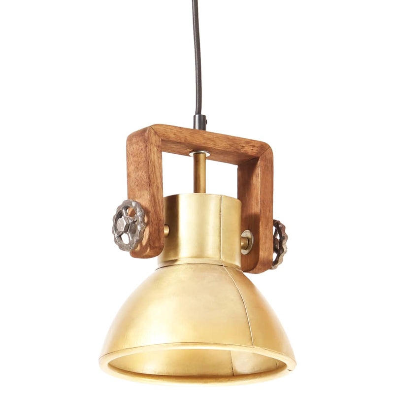 Afbeelding laden in galerijviewer, Vidaxl hanglamp industrieel rond 25 w e27 19 cm messingkleurig
