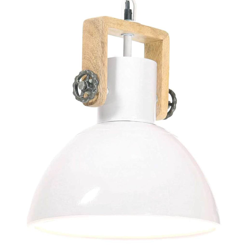 Load image into Gallery viewer, Vidaxl hanglamp industrieel rond 25 w e27 30 cm wit