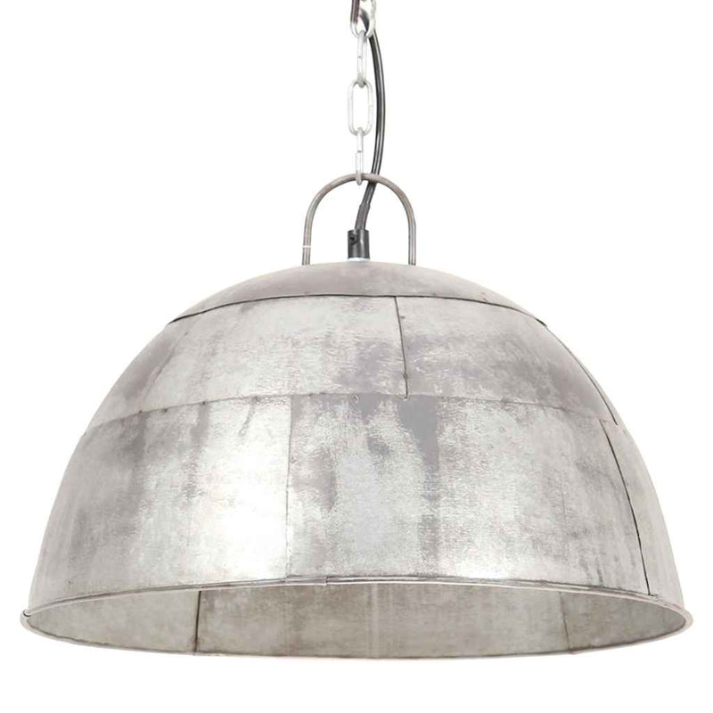 Load image into Gallery viewer, Vidaxl hanglamp industrieel vintage rond 25 w e27 41 cm zilverkleurig
