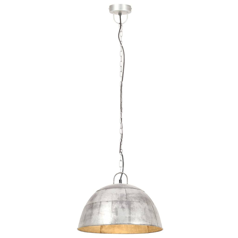 Load image into Gallery viewer, Vidaxl hanglamp industrieel vintage rond 25 w e27 41 cm zilverkleurig