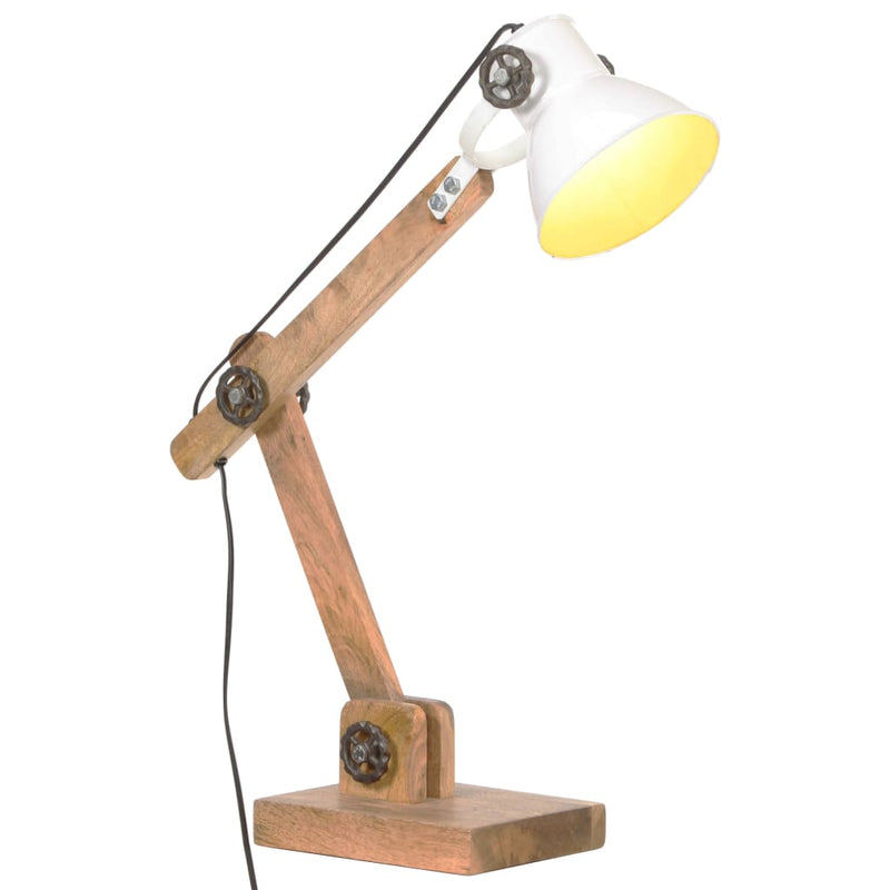 Load image into Gallery viewer, Vidaxl bureaulamp industrieel rond e27 58x18x90 cm wit