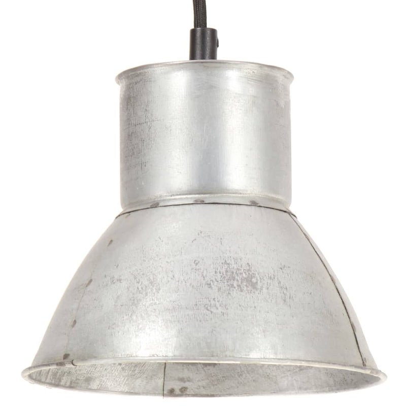 Load image into Gallery viewer, Vidaxl hanglamp rond 25 w e27 17 cm zilverkleurig