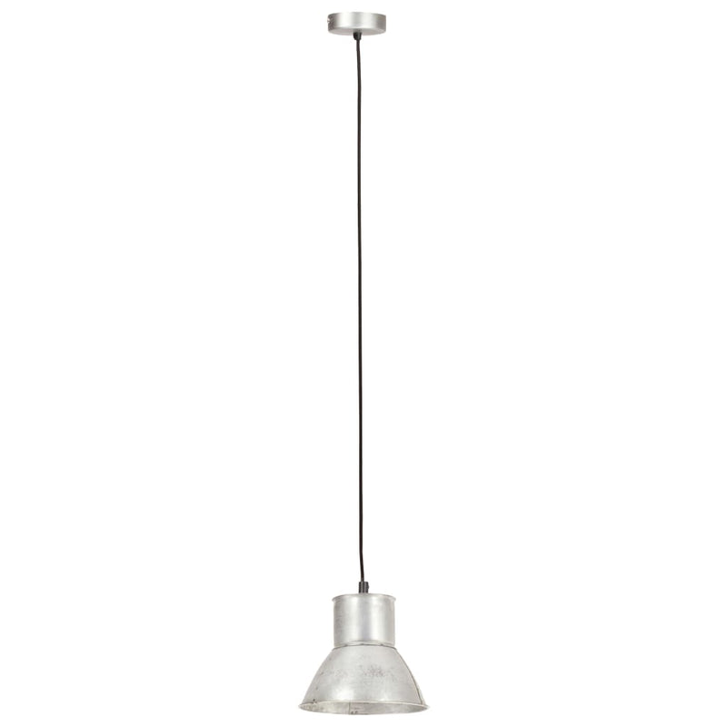 Load image into Gallery viewer, Vidaxl hanglamp rond 25 w e27 17 cm zilverkleurig