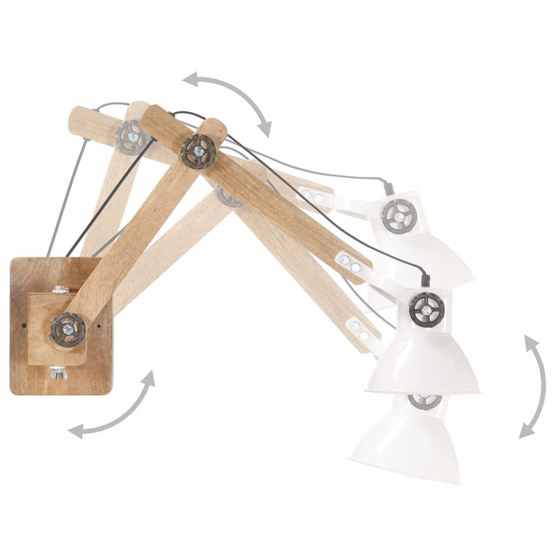 Load image into Gallery viewer, Vidaxl wandlamp industrieel rond e27 wit