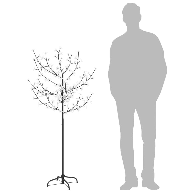 Load image into Gallery viewer, Vidaxl kerstboom 120 led's warmwit licht kersenbloesem 150 cm