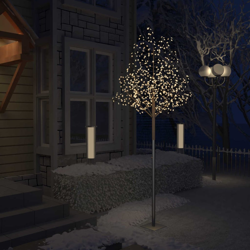 Afbeelding laden in galerijviewer, VidaXL Kerstboom 600 LED's warmwit licht kersenbloesem 300 cm