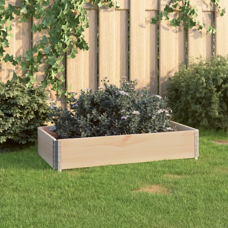 Load image into Gallery viewer, Vidaxl plantenbak verhoogd 50x100 cm massief grenenhout