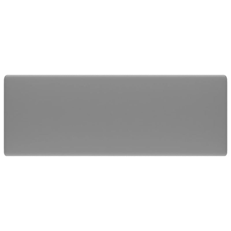 Load image into Gallery viewer, Vidaxl wastafel met overloop vierkant 41x41 cm keramiek mat lichtgrijs