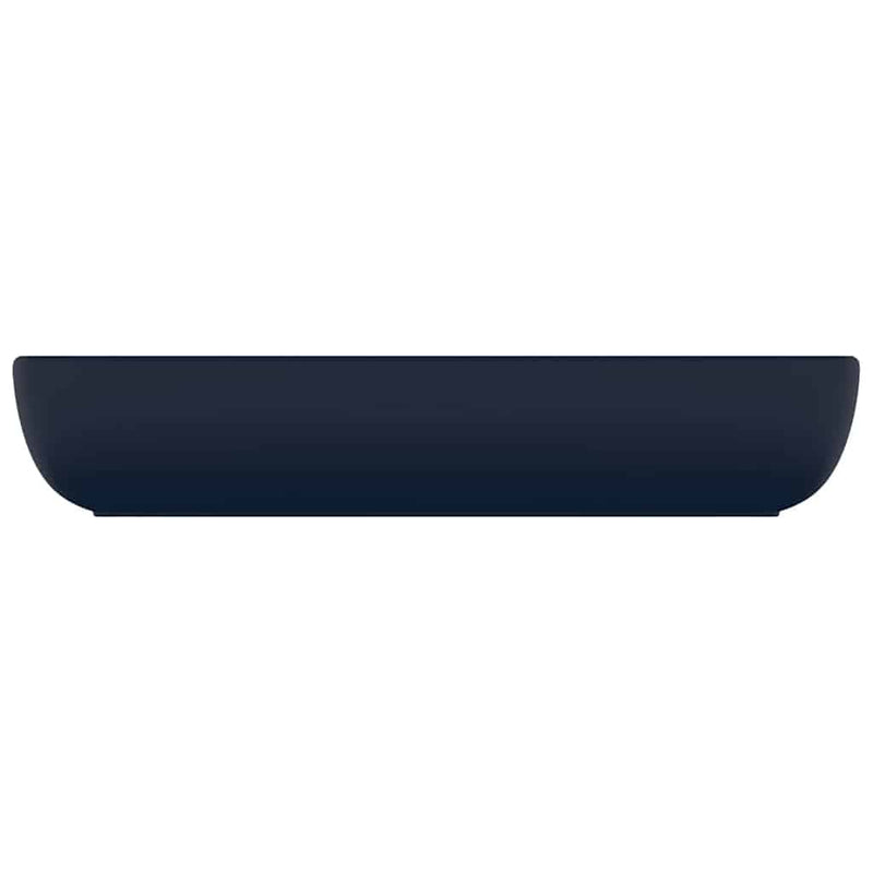 Load image into Gallery viewer, Vidaxl wastafel rechthoekig 71x38 cm keramiek mat donkerblauw