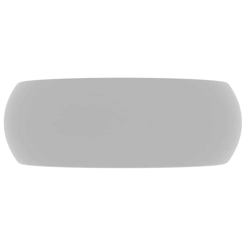 Load image into Gallery viewer, Vidaxl wastafel rond 40x15 cm keramiek mat lichtgrijs