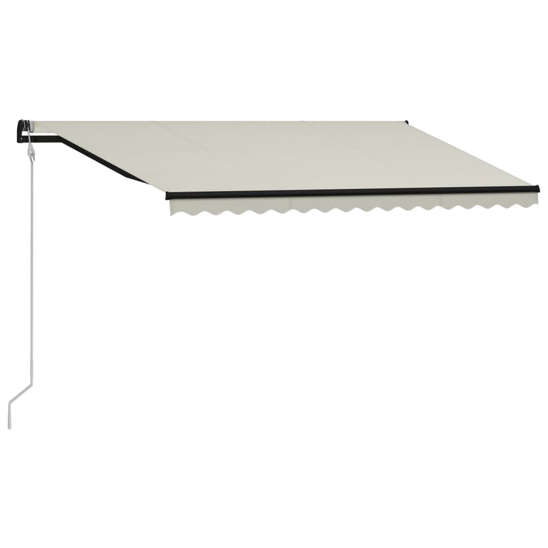 Load image into Gallery viewer, VidaXL Luifel uittrekbaar met windsensor en LED 400x300 cm crème